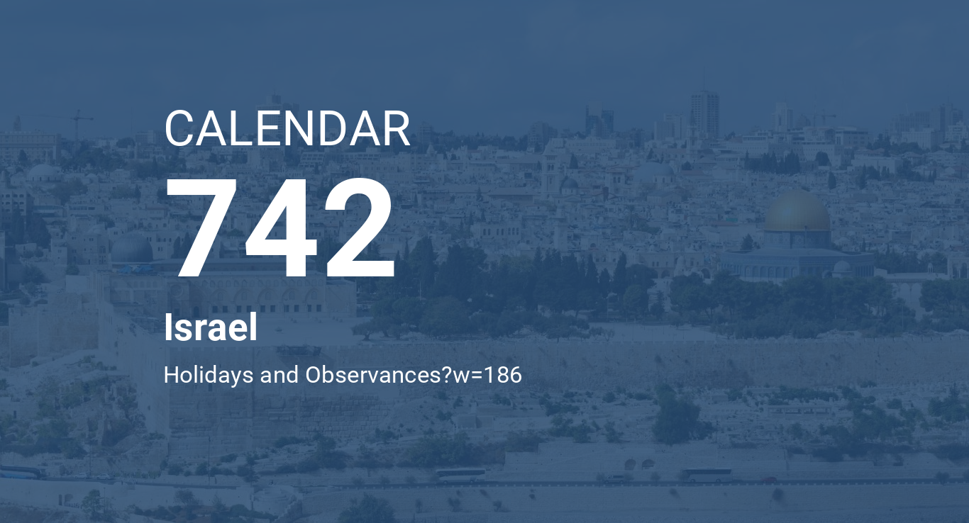 Year 742 Calendar Israel